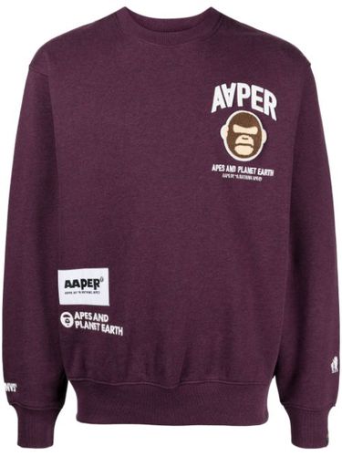 Sweat en jersey à logo appliqué - AAPE BY *A BATHING APE® - Modalova