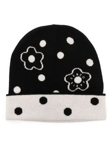 Bonnet à logo intarsia en laine - Kenzo - Modalova