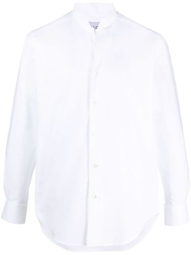 Chemise en popeline à col italien - D4.0 - Modalova