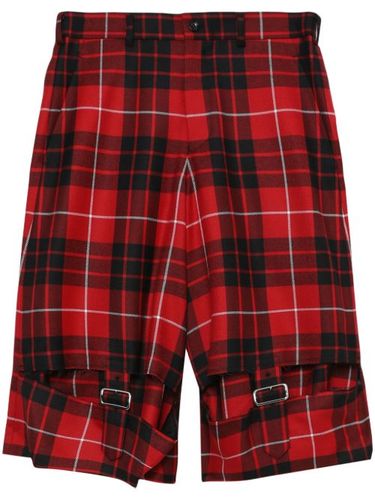Short en laine à motif tartan - Black Comme Des Garçons - Modalova