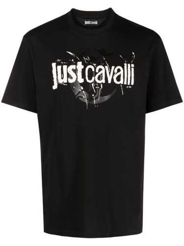 T-shirt en coton à logo imprimé - Just Cavalli - Modalova