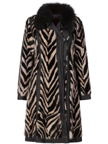 Manteau en fourrure artificielle à imprimé animalier - Lanvin Pre-Owned - Modalova