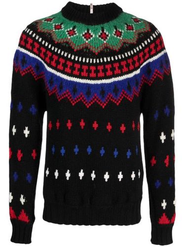 Pull en jacquard à design nervuré - Moncler Grenoble - Modalova