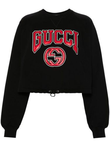 Sweat en coton à logo brodé - Gucci - Modalova