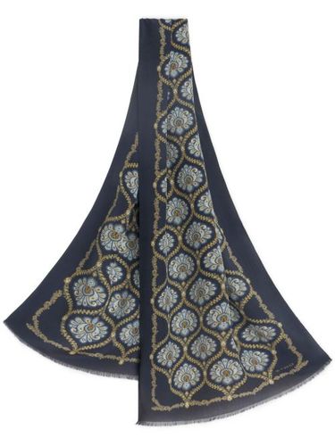 Foulard en soie à imprimé graphique - ETRO - Modalova