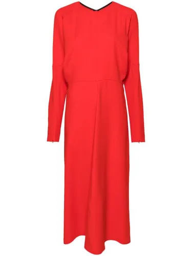 Robe mi-longue à design drapé - Victoria Beckham - Modalova