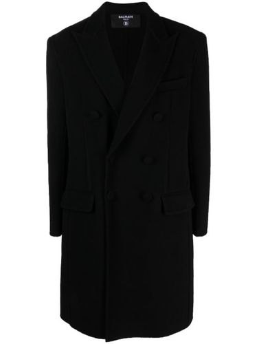 Manteau à boutonnière croisée - Balmain - Modalova