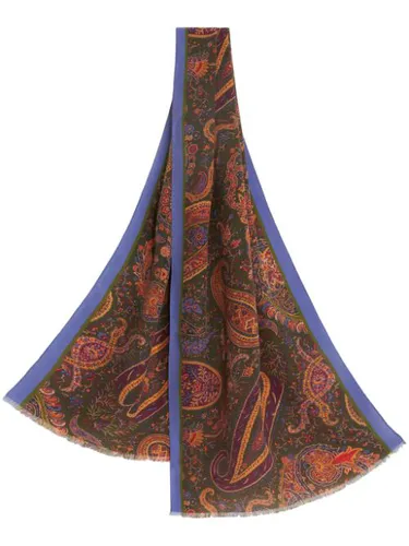 Foulard en soie à imprimé cachemire - ETRO - Modalova