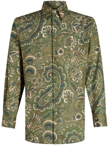 Chemise en coton à imprimé cachemire - ETRO - Modalova