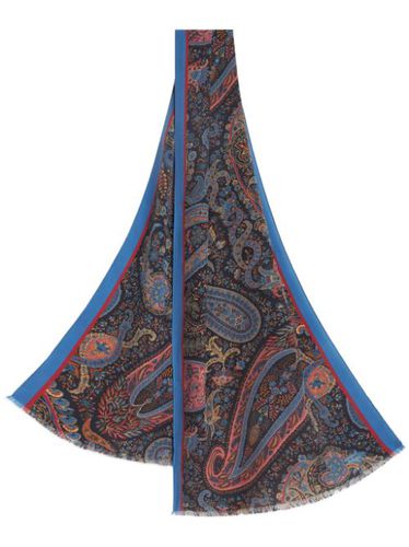 Foulard en soie à imprimé cachemire - ETRO - Modalova