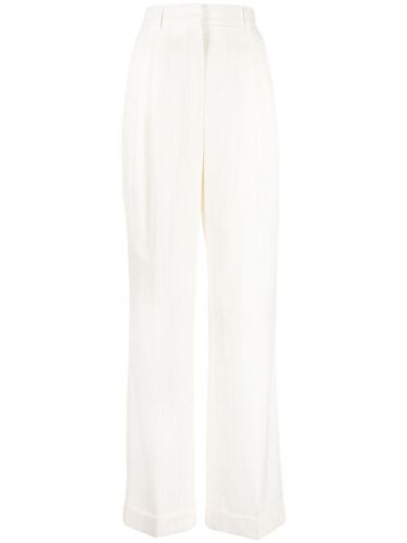 Pantalon droit en laine à taille haute - Casablanca - Modalova