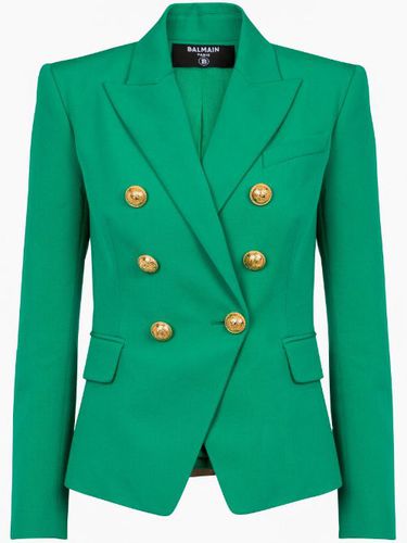 Blazer en laine 6-Button à boutonnière croisée - Balmain - Modalova