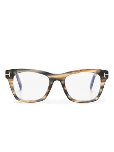 Lunettes de vue à effet écailles de tortue - TOM FORD Eyewear - Modalova