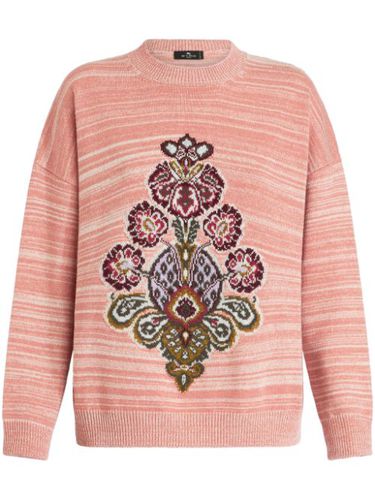 ETRO pull en maille intarsia - Rose - ETRO - Modalova