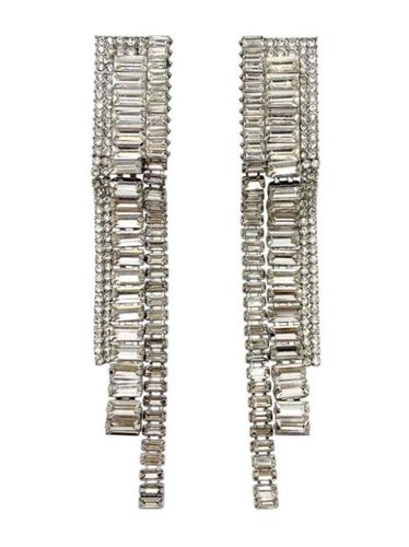 Vintage deco inspired long line cocktail earrings 1960s - Jennifer Gibson Jewellery - Modalova