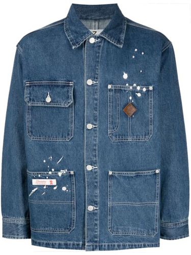 Veste en jean à logo brodé - izzue - Modalova