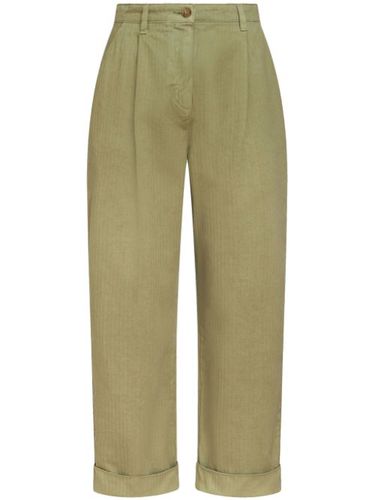 Pantalon chino crop à chevrons - ETRO - Modalova