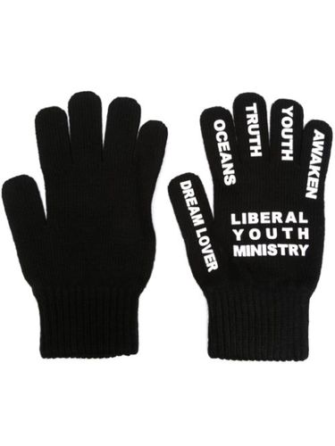 Gants en maille à logo imprimé - Liberal Youth Ministry - Modalova