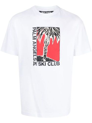 T-shirt Ski Club en coton - Palm Angels - Modalova