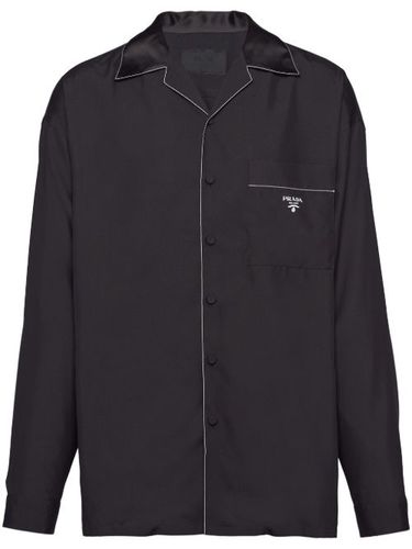 Chemise de pyjama en soie à bords contrastants - Prada - Modalova