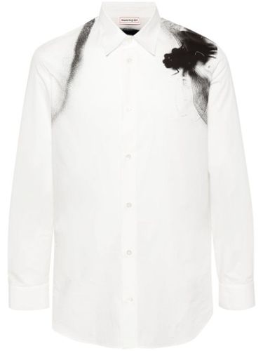 Chemise en coton à imprimé graphique - Alexander McQueen - Modalova