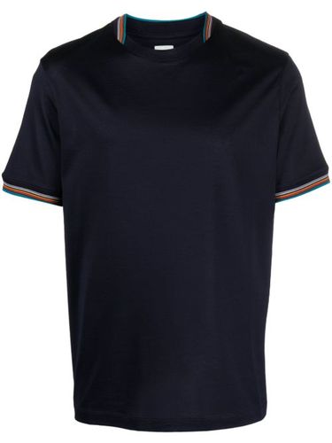 T-shirt en coton à bords rayés - Paul Smith - Modalova