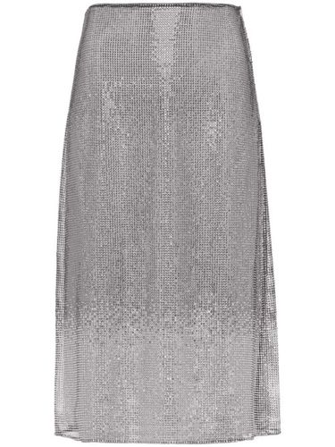Jupe mi-longue à détails de strass - Prada - Modalova