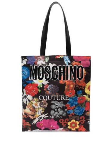 Grand sac cabas à imprimé graphique - Moschino - Modalova
