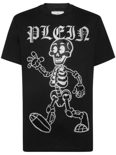 T-shirt Skeleton clouté - Philipp Plein - Modalova