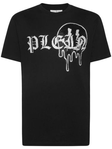 T-shirt en coton à logo strassé - Philipp Plein - Modalova