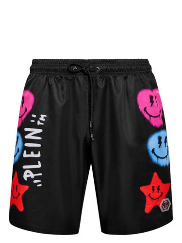 Short de bain à imprimé graphique - Philipp Plein - Modalova