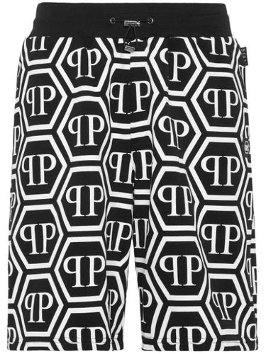 Short de sport à motif monogrammé - Philipp Plein - Modalova