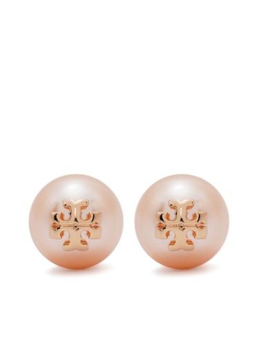 Boucles d'oreilles Kira à plaque logo - Tory Burch - Modalova