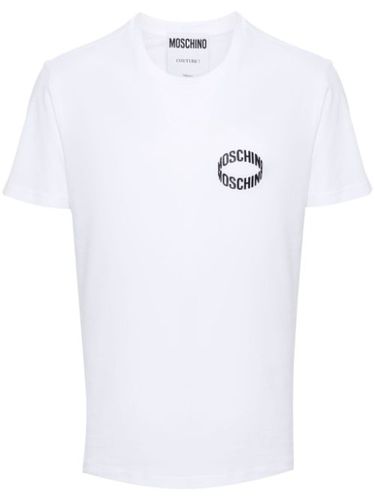 T-shirt en coton à logo imprimé - Moschino - Modalova