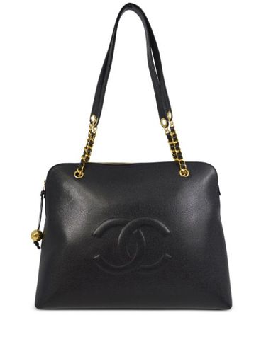 Sac porté épaule CC en cuir (1995) - CHANEL Pre-Owned - Modalova