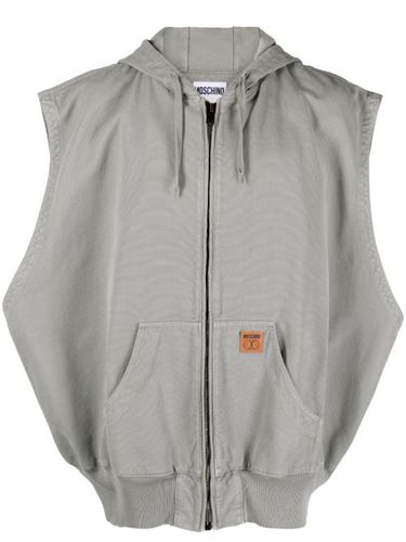 Moschino veste à patch logo - Gris - Moschino - Modalova