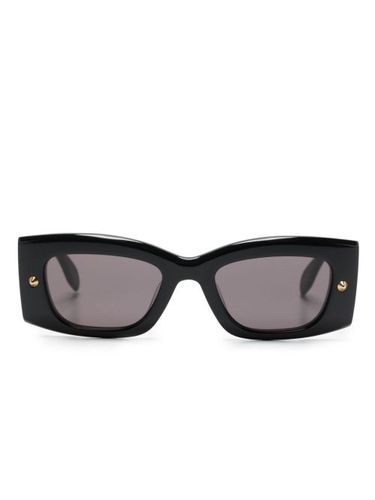 Lunettes de soleil à logo imprimé - Alexander McQueen Eyewear - Modalova