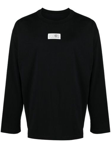 T-shirt en coton à patch signature - MM6 Maison Margiela - Modalova