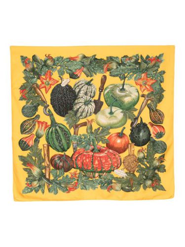 Foulard Citrouilles et Coloquintes en soie - Hermès Pre-Owned - Modalova