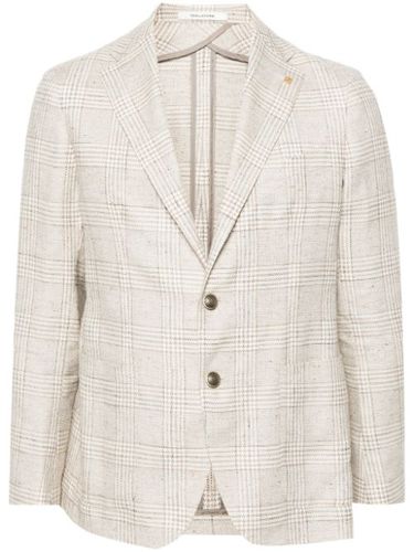 Blazer boutonné à carreaux - Tagliatore - Modalova