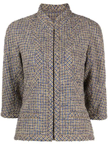 Veste en tweed à simple boutonnage - CHANEL Pre-Owned - Modalova
