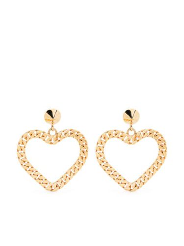 Boucles d'oreilles cœur à clips - Moschino - Modalova