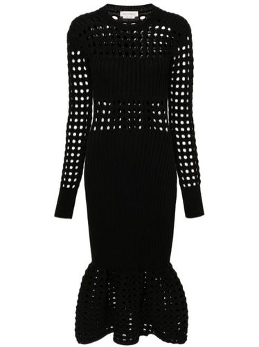 Robe mi-longue en résille - Alexander McQueen - Modalova