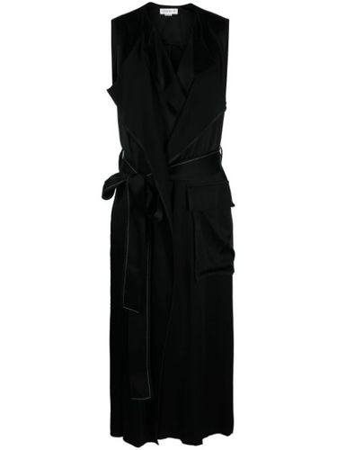 Robe mi-longue sans manches à taille ceinturée - Victoria Beckham - Modalova