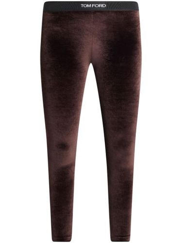 Legging en velours à taille logo - TOM FORD - Modalova