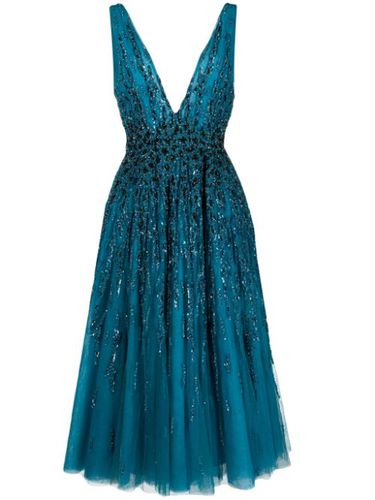 Robe en tulle brodée de sequins - Saiid Kobeisy - Modalova