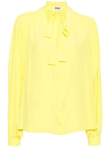 Chemise à fermeture nouée - MSGM - Modalova