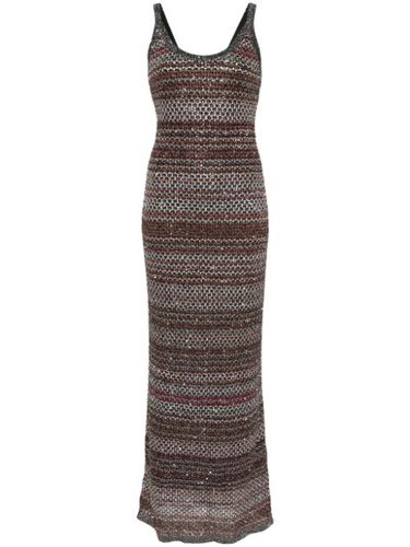 Robe longue en maille zig-zag - Missoni - Modalova