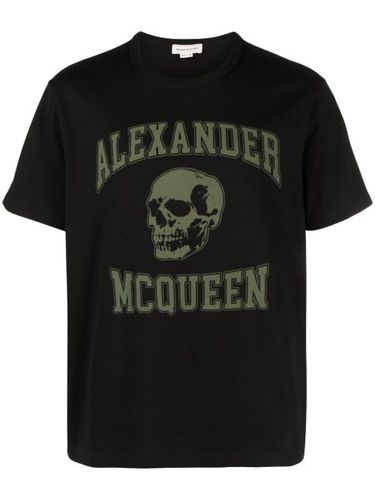 T-shirt en coton à logo imprimé - Alexander McQueen - Modalova