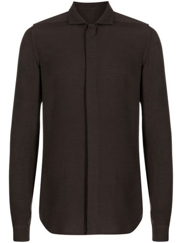 Chemise unie à manches longues - Rick Owens - Modalova